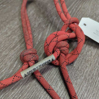 Thick Stiff Nylon Rope Halter *gc, dirfty, stains, faded, rubs
