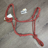 Thick Stiff Nylon Rope Halter *gc, dirfty, stains, faded, rubs
