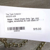 Nose - Stud Chain Only *gc, mnr rugbs, scratches & rust
