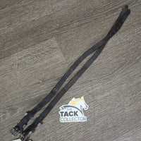 2 Leather Spur Straps, bling *gc, mnr creases, stretched, clean, rubs & cracks

