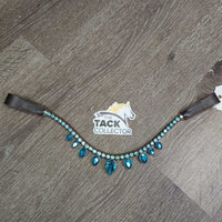 Leather Browband, bling *like new
