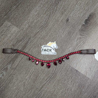 Leather Browband, bling *like new
