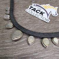 Leather Browband, bling *like new, bent bling clasps
