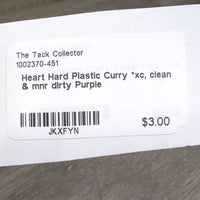 Heart Hard Plastic Curry *xc, clean & mnr dirty
