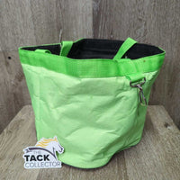 Light unlined Grooming Bag, handle *gc/fair, clean, hair, peeling, cracks, snags
