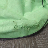 Light unlined Grooming Bag, handle *gc/fair, clean, hair, peeling, cracks, snags
