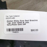 Sticky Euro Seat Breeches *vgc, knee faded & rubs
