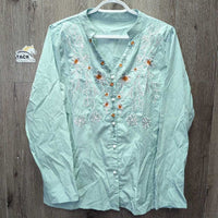 LS Shirt, Embroidered, bag *new, crinkled
