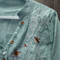 LS Shirt, Embroidered, bag *new, crinkled
