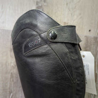 Dress Boots, zips *fair/gc, v.run down heels, v.stretched elastic, scuffs, scratches, stiff/pulling zip-R, dirt
