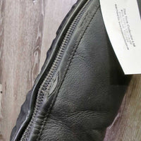 Dress Boots, zips *fair/gc, v.run down heels, v.stretched elastic, scuffs, scratches, stiff/pulling zip-R, dirt
