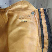 Dress Boots, zips *fair/gc, v.run down heels, v.stretched elastic, scuffs, scratches, stiff/pulling zip-R, dirt

