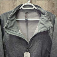Light Fleece Jacket, zipper *vgc/gc, clean, seam puckers, clumpy lining, rubs, pills
