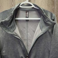 Light Fleece Jacket, zipper *vgc/gc, clean, seam puckers, clumpy lining, rubs, pills
