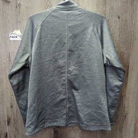 Light Fleece Jacket, zipper *vgc/gc, clean, seam puckers, clumpy lining, rubs, pills
