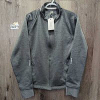 Light Fleece Jacket, zipper *vgc/gc, clean, seam puckers, clumpy lining, rubs, pills

