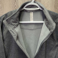 Light Fleece Jacket, zipper *vgc/gc, clean, seam puckers, clumpy lining, rubs, pills
