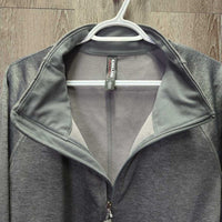 Light Fleece Jacket, zipper *vgc/gc, clean, seam puckers, clumpy lining, rubs, pills
