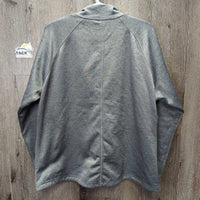 Light Fleece Jacket, zipper *vgc/gc, clean, seam puckers, clumpy lining, rubs, pills
