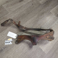 "Miracle" Leather Cribbing Collar *gc/fair, clean, cracking, stretched, dry
