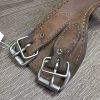 "Miracle" Leather Cribbing Collar *gc/fair, clean, cracking, stretched, dry
