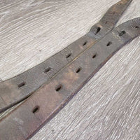 "Miracle" Leather Cribbing Collar *gc/fair, clean, cracking, stretched, dry
