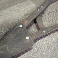 "Miracle" Leather Cribbing Collar *gc/fair, clean, cracking, stretched, dry
