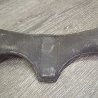 "Miracle" Leather Cribbing Collar *gc/fair, clean, cracking, stretched, dry
