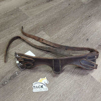 "Miracle" Leather Cribbing Collar *gc/fair, dirty, gunky, faded, cracking, v.dry, v.stiff
