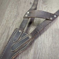 "Miracle" Leather Cribbing Collar *gc/fair, dirty, gunky, faded, cracking, v.dry, v.stiff
