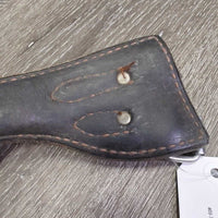 "Miracle" Leather Cribbing Collar *gc/fair, dirty, gunky, faded, cracking, v.dry, v.stiff
