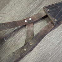 "Miracle" Leather Cribbing Collar *gc/fair, dirty, gunky, faded, cracking, v.dry, v.stiff
