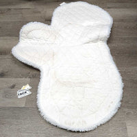Fitted Fleece Hunter Saddle Pad, tabs, info sheet *vgc, clean, mnr stains/dingy, pills, damp
