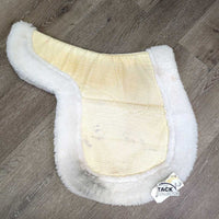 Non-Slip Fitted Fleece Hunter Saddle Pad, tabs *vgc, clean, stains/dingy, pills, damp
