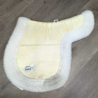 Non-Slip Fitted Fleece Hunter Saddle Pad, tabs *vgc, clean, stains/dingy, pills, damp
