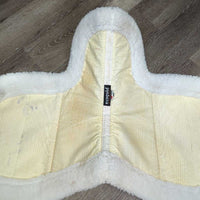 Non-Slip Fitted Fleece Hunter Saddle Pad, tabs *vgc, clean, stains/dingy, pills, damp
