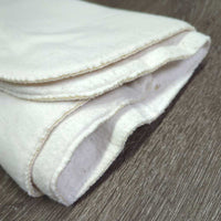 2 Thin Fleece Leg Quilt *gc, clean, hairy, mnr stains & gunk
