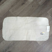 1 ONLY Thin Fleece Leg Quilt *gc/fair, dingy, clumpy, holey edges, stains, holes
