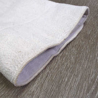 1 ONLY Thin Fleece Leg Quilt *gc/fair, dingy, clumpy, holey edges, stains, holes
