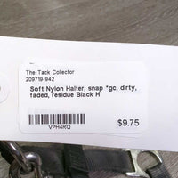 Soft Nylon Halter, snap *gc, dirty, faded, residue
