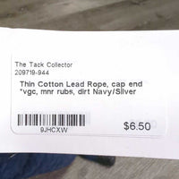 Thin Cotton Lead Rope, cap end *vgc, mnr rubs, dirt
