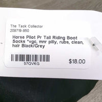 Pr Tall Riding Boot Socks *vgc, mnr pilly, rubs, clean, hair
