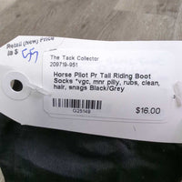 Pr Tall Riding Boot Socks *vgc, mnr pilly, rubs, clean, hair, snags
