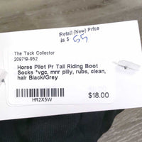 Pr Tall Riding Boot Socks *vgc, mnr pilly, rubs, clean, hair
