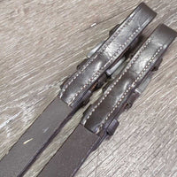 Pr Wide Buckles Cheek Pieces *like new, mismatched lengths
