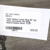 Thick Hollow Loose Ring Bit *gc, clean, scratches, NO Bling, stains?residue
