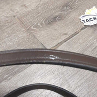 .5" Narrow Curb Reins, Keeper *xc/vgc, 1 stitched Backwards, clean, mnr rubs, creases, stains & edge scratches
