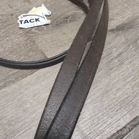 .5" Narrow Curb Reins, Keeper *xc/vgc, 1 stitched Backwards, clean, mnr rubs, creases, stains & edge scratches
