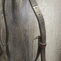 Rsd Padded Figure 8 Bridle, Cotton Web Reins, buckles *gc, rubs, mnr dirt, dry, stiff, film, dirty fleece
