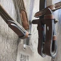 Rsd Padded Figure 8 Bridle, Cotton Web Reins, buckles *gc, rubs, mnr dirt, dry, stiff, film, dirty fleece
